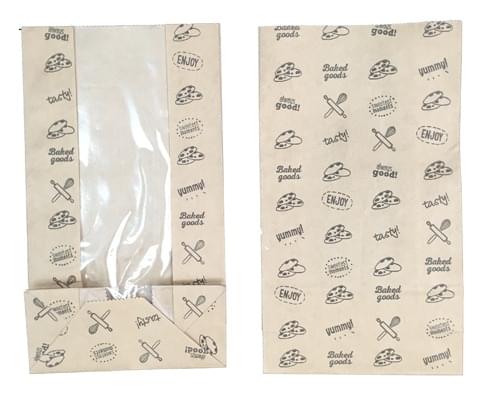 Kraft Block Bottom Window Bag