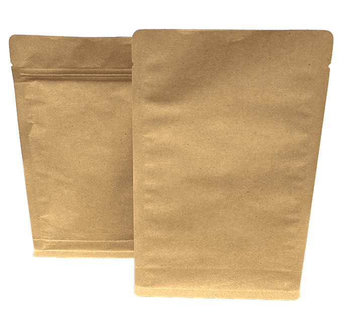 Brown Paper Flat Bottom Bag - Image 3