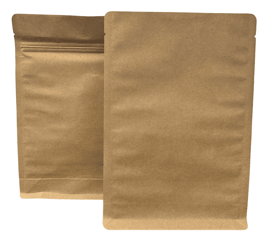Brown Paper Flat Bottom Bag - Image 2